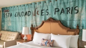 The king bedroom at Havana Cabana.